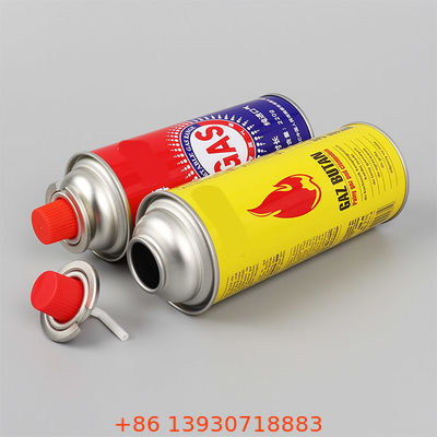 Zawór aerozolowy do kuchenki gazowej na butan z czerwoną nasadką do pikników, biwakowania i gotowania na blacie