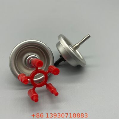 Zawór aerozolowy do napełniania gazem do zapalniczek z plastikowym i metalowym trzonkiem, do użytku domowego i na zewnątrz