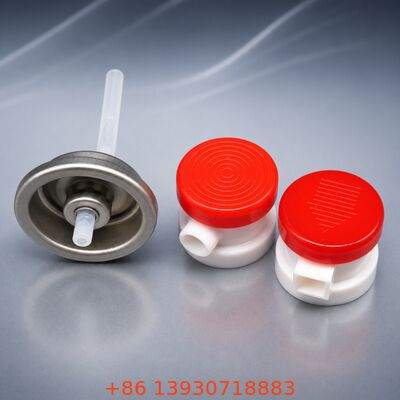 Footwear Care Aerosol Valve and Actuator System with Fine Mist Spray for Shoe and Sock Applications Compatible with Standard Cans