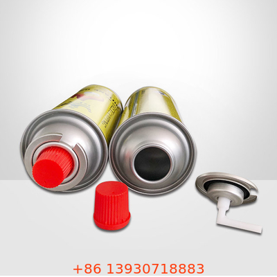 OEM One Inch Butan Camping Gas Furnace Valve 223g Z czerwoną pokrywą do pojemnika do gotowania w aerozolu
