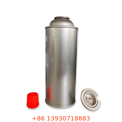 Pusta prosta ściana Camping Butan Gas Canister Metalowa cyna o średnicy 65 mm