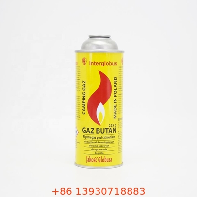 Nieszczelna blacha ocynkowana Butan Propan Gas Canister Butan Fuel Can 65mm