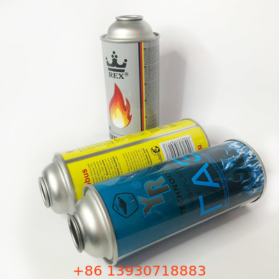 Cynowany zbiornik na butan z kolorem CMYK 4 i kolorem Panton 1 X kanister