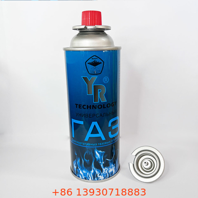 Pusta blacha blaszana 220g Pojemnik z gazem Naboje 190g z butanem wielokrotnego napełniania