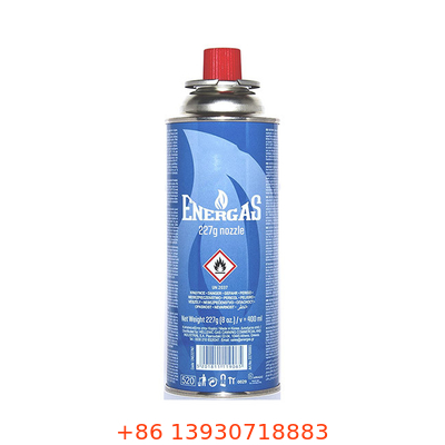 Wielokrotnego napełniania Camping Bbq Butla gazowa 400 ml Pojemność 65 mm Średnica 220 g Waga
