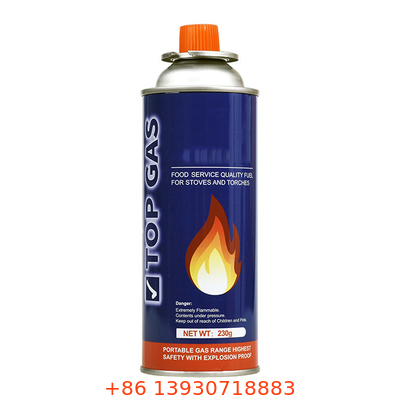 Naczynie gazowe z butanem o pojemności 220 g i 227 g 65 x 158 mm do zastosowań przemysłowych