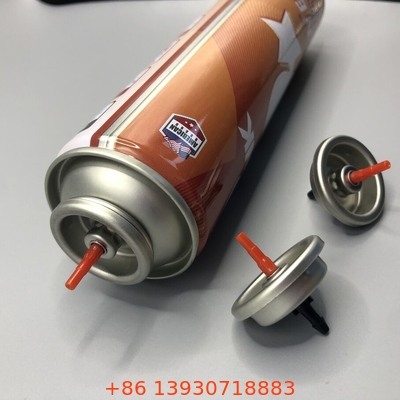 Plastikowy butan gazowy Stem Czerwony kolor Gas Lighter Refill Valve Metal And Plastic Inner Gasket