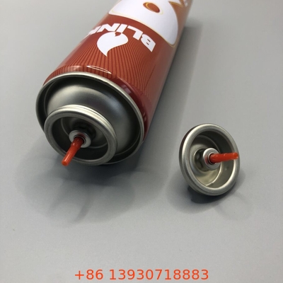 Plastikowy butan gazowy Stem Czerwony kolor Gas Lighter Refill Valve Metal And Plastic Inner Gasket