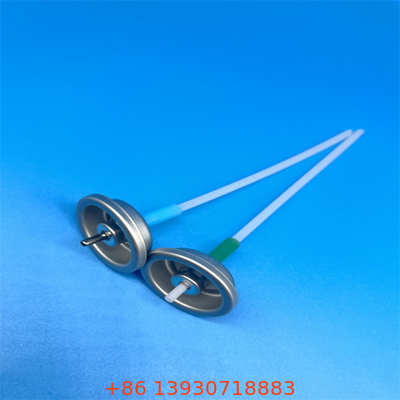 Zmierzony aluminiowy zawór aerozolu jednorazowy przycisk aktuator srebrny wykończenie Tianjin