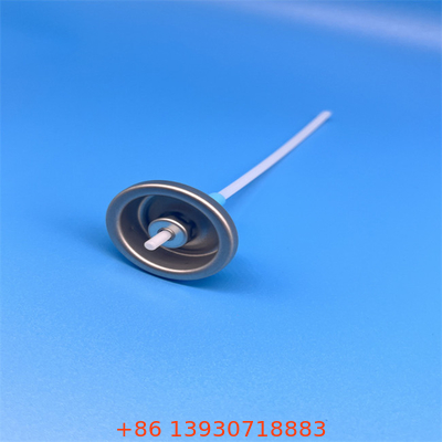 Zmierzony aluminiowy zawór aerozolu jednorazowy przycisk aktuator srebrny wykończenie Tianjin