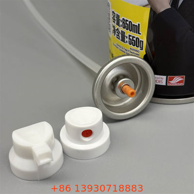 Foam Cleaner Valve And Cap, Aerosol Foam Dispensing Valve Assembly For Household And Industrial Cleaning Spray Application