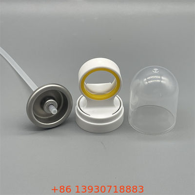 Zawór do sprayu z filtrem przeciwsłonecznym, rozpylający szeroką mgiełkę chroniącą przed UV