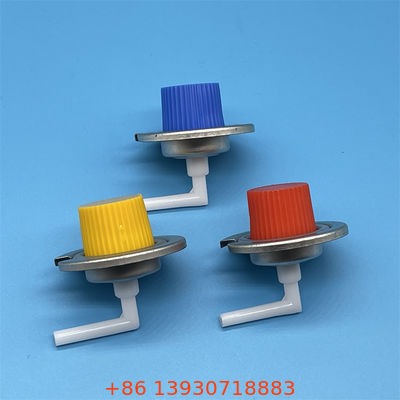 Zawór do przenośnej kuchenki gazowej z czerwoną nakrętką, idealny do kempingu, pikników i gotowania na świeżym powietrzu