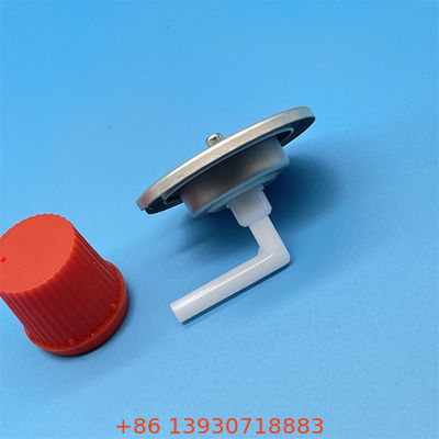 Zawór do przenośnej kuchenki gazowej z czerwoną nakrętką, idealny do kempingu, pikników i gotowania na świeżym powietrzu