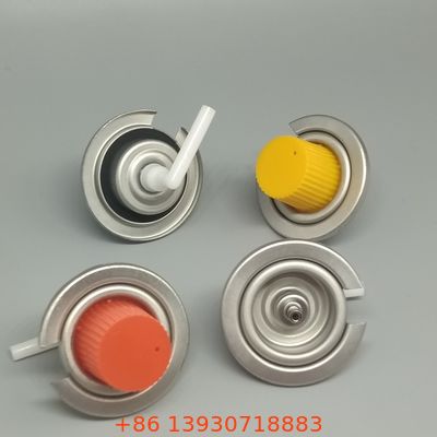 Zawór gazowy butanu aerozolu z pokrywą zabezpieczoną przed wyciekiem do gotowania na zewnątrz