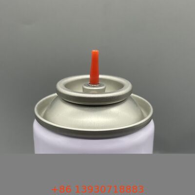 Zawór aerozolowy do napełniania gazem do zapalniczek z plastikowym i metalowym trzonkiem, do użytku domowego i na zewnątrz