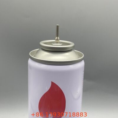 Zawór aerozolowy do napełniania gazem do zapalniczek z plastikowym i metalowym trzonkiem, do użytku domowego i na zewnątrz