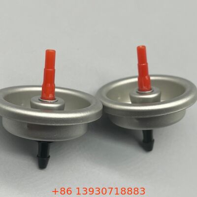 Zawór aerozolowy do napełniania gazem do zapalniczek z plastikowym i metalowym trzonkiem, do użytku domowego i na zewnątrz