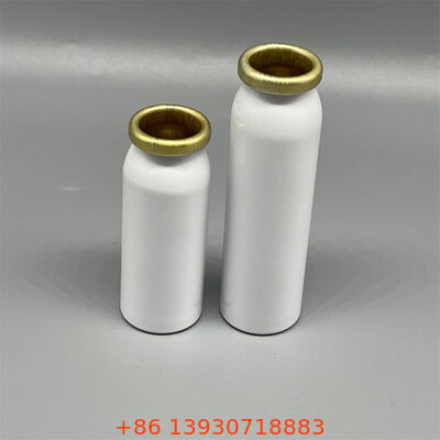 Wytrzymały aluminiowy pojemnik aerozolowy o średnicy szyjki 20 mm, szczelny i lekki, przeznaczony do użytku kosmetycznego i farmaceutycznego