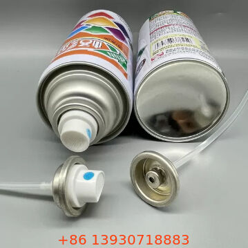 Color-Coordinated Pre-Coated Female Paint Spray Valve and Actuator Set Ready-to-Install for Aerosol Applications