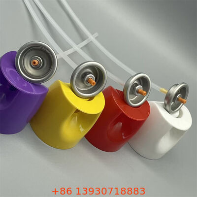 Aerozolowy zawór do wodnych insektycydów z wysokim wydatkiem, regulowanym przepływem i szczelnym zamknięciem