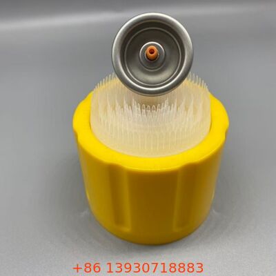 Multi-Purpose Foam Spray Valve with Integrated Brush Cap for Consistent Dispensing and Customizable Actuator