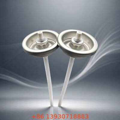 Zawór aerozolowy zorientowany na korzeń do suchego szamponu z materiału z blachy cynowej, do użytku w pozycji pionowej lub odwróconej, oraz równomierne dozowanie