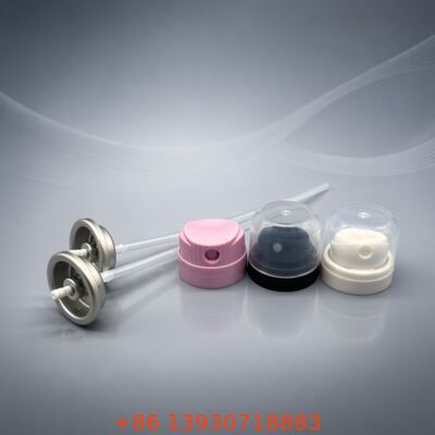 Zawór aerozolowy zorientowany na korzeń do suchego szamponu z materiału z blachy cynowej, do użytku w pozycji pionowej lub odwróconej, oraz równomierne dozowanie