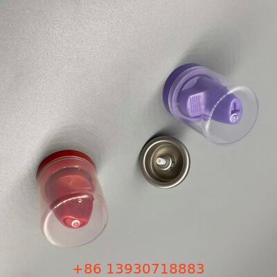 Zwrócony aluminiowy zawór do rozpylania aerozolu do mousse do włosów z odpornym na korozję systemem rozpylania 360 stopni