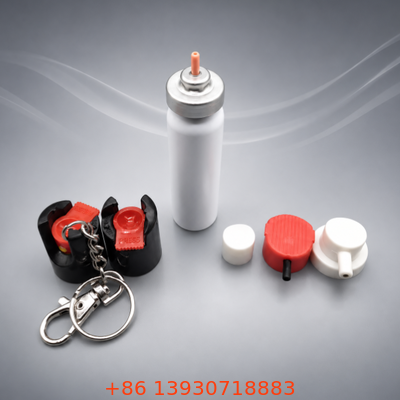 Konfiguracyjny aluminiowy zestaw zaworu aerosołowego o średnicy 20 mm do opakowań do sprayu pieprzowego